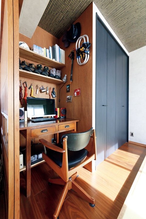 和室の一角に夫のワークスペースを新設