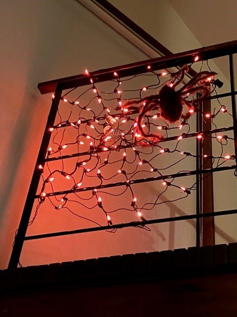 クモの飾りつけ