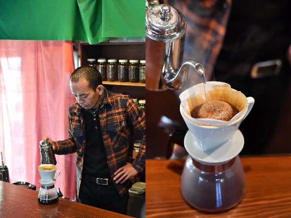 コーヒー淹れる