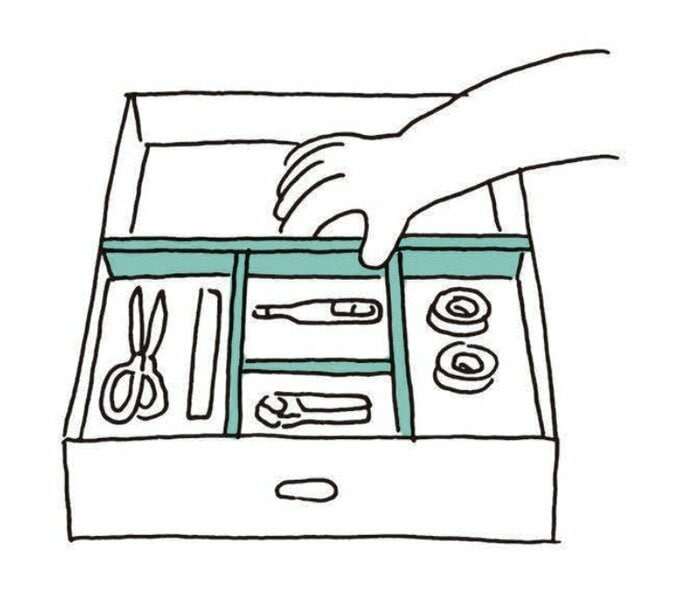 引き出しのイラスト