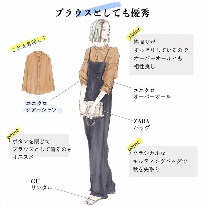 ブラウスとしても優秀