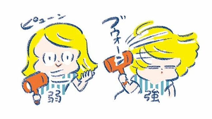 ドライヤーのイラスト