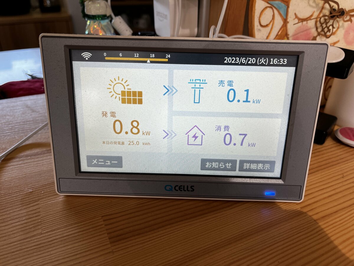 太陽光発電システム用カラーモニターHQJP-MC-4 LIXIL LIXIL 太陽光発電 