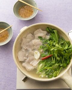 塩豚と青菜の鍋