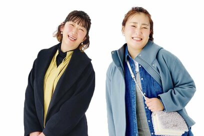 着ぶくれしない「重ね着」のコツ3つ。色をしぼるだけでもすっきり見え／モデルはお笑いコンビのたんぽぽ