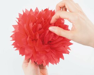 表裏の境目がわからなくなるように形を整える