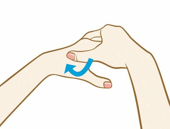 合谷（ごうこく）：押し方