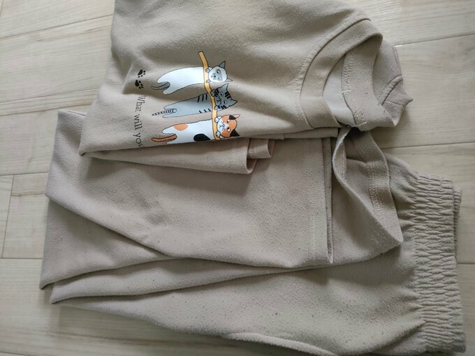 毛玉のできたパジャマ。このシーズンで手放す予定