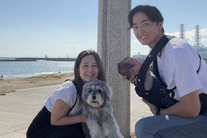 家族と犬
