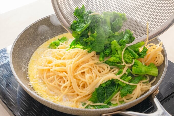 パスタと混ぜる