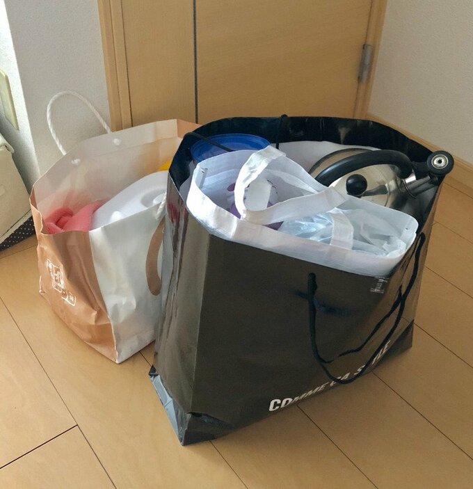 大掃除のときに出たごみ