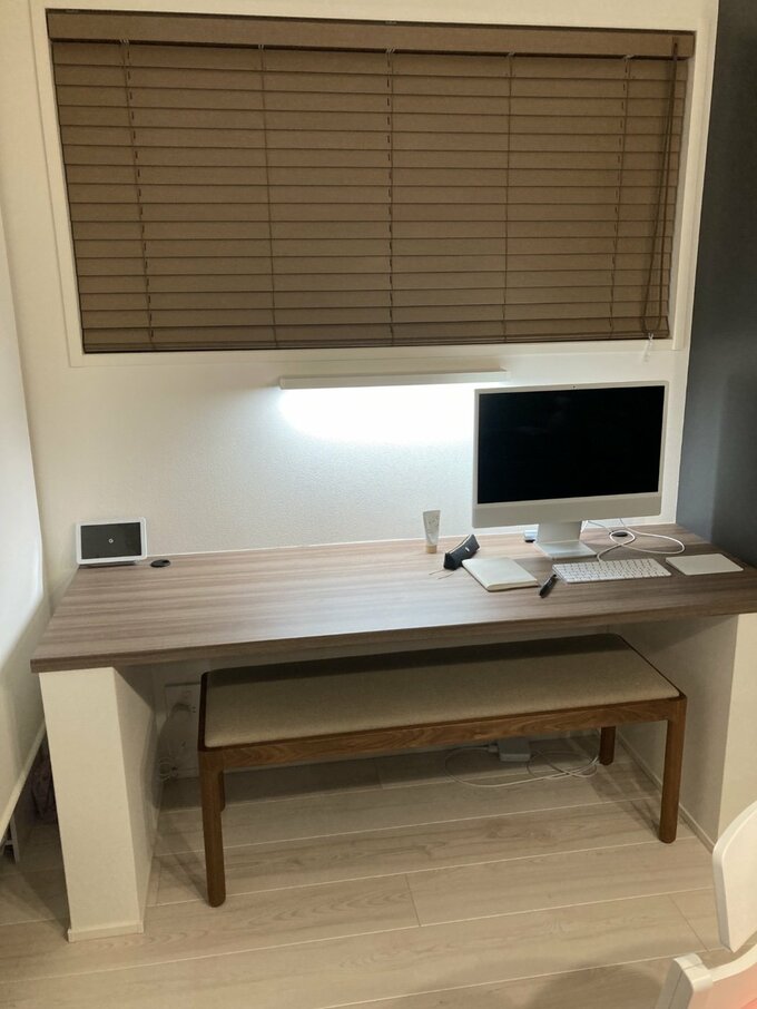 照明を点灯した様子