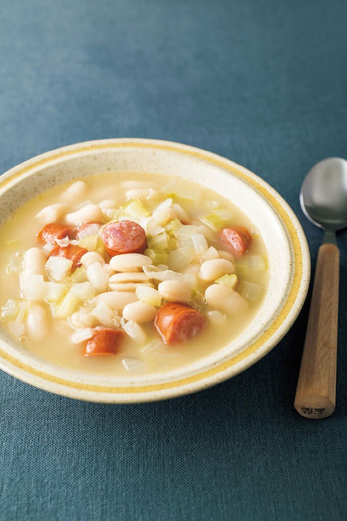 白インゲン豆スープ