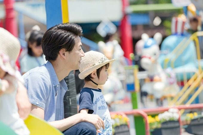 遊園地　子ども