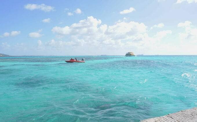 マニャガハ島のビーチ