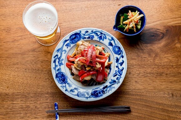 残り物を炒め合わせたおかず