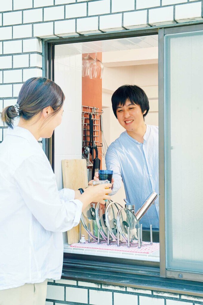 ルーフバルコニーに面した窓