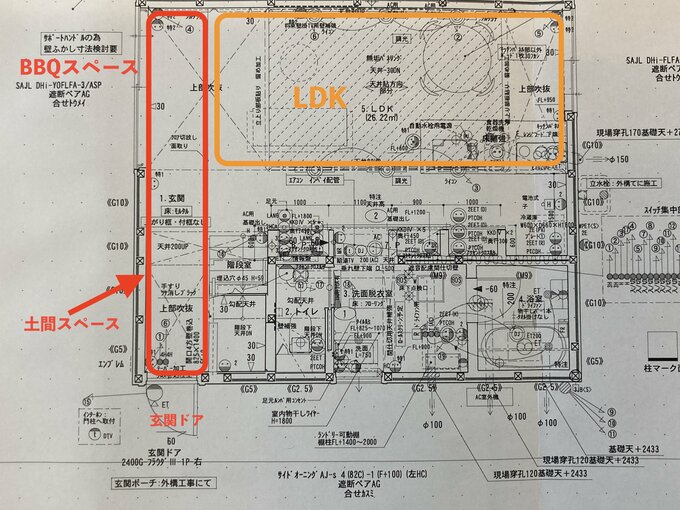 1階の間取り図