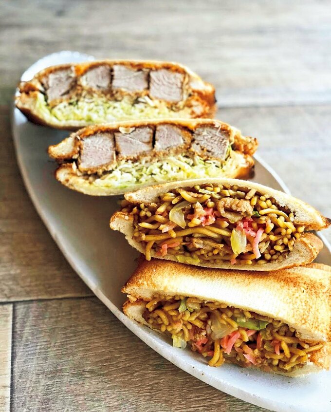 焼きそばさんどカツサンド