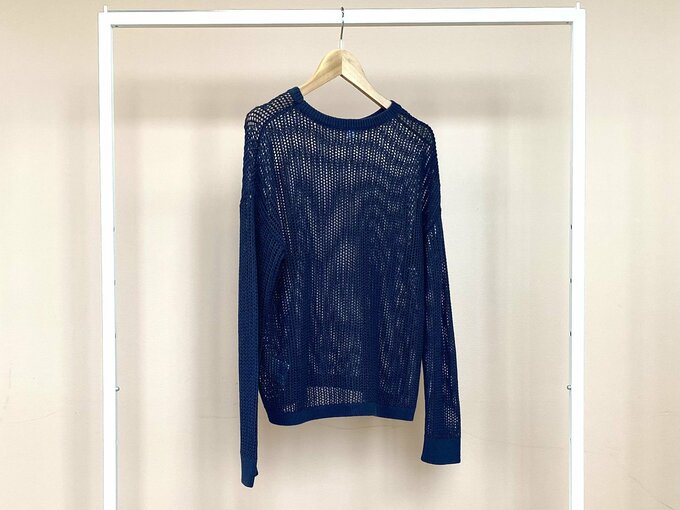 メッシュクルーネックセーター2