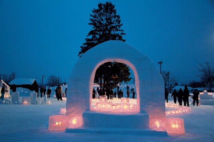下川町発祥のアイスキャンドル