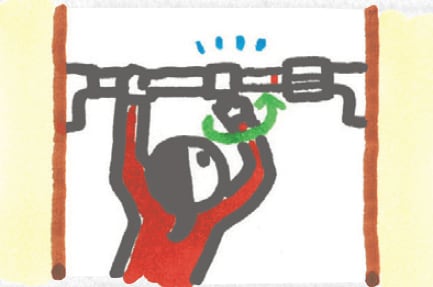 ネジを締めパイプを固定