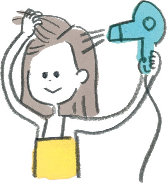 イラストドライヤーサイド