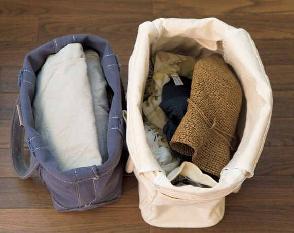 使っていないバッグを再利用して小物入れに