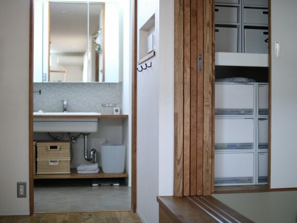 洗面脱衣所に無理してものを置きすぎない