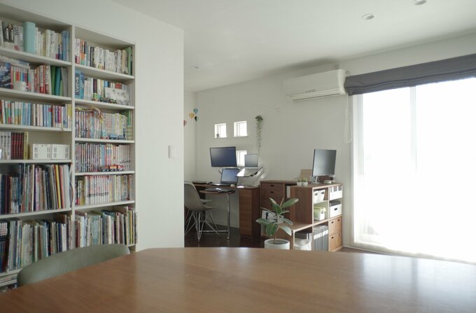 キッチンから遠いワークスペース