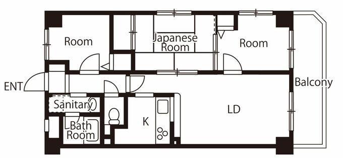 リノベ前の間取り