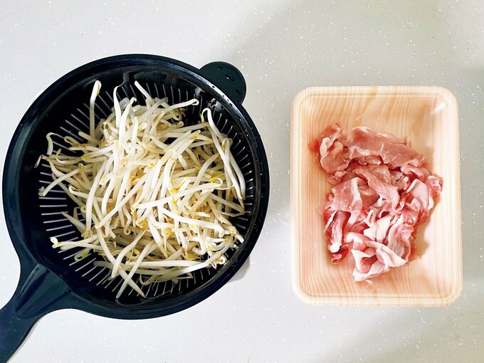 豚肉ともやし画像