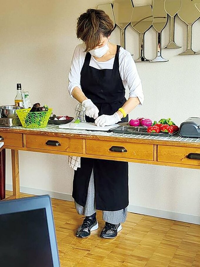 新型コロナウイルスの流行で、リアル開催ができなかったときには、リモート開催にも挑戦。20年以上通ってくれている生徒さんも