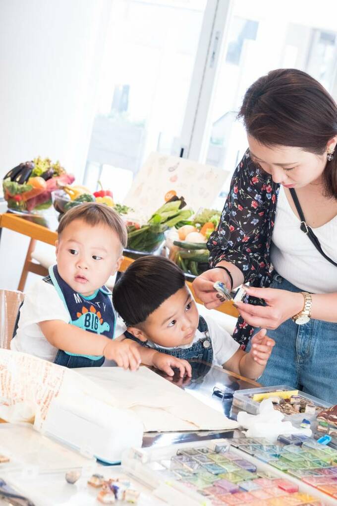 とみこはんの　消しゴムはんこde食育
