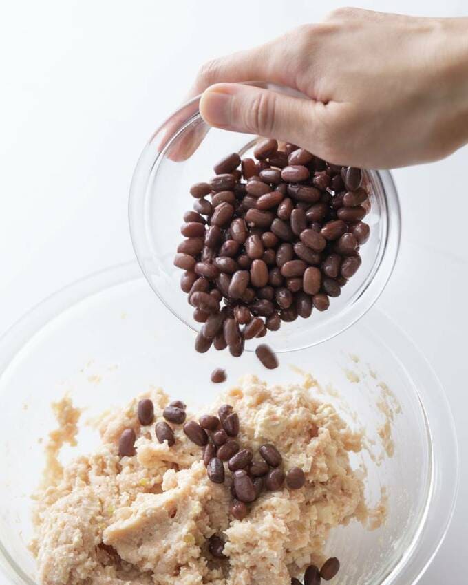 あずきを加える