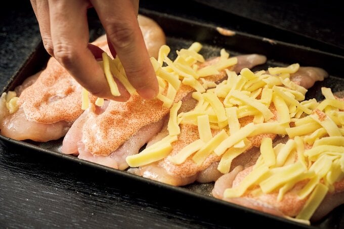 チーズがのったササミ