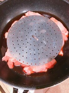 落としぶたをする