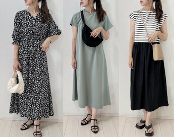 アラフォーの着やせ力大な「プチプラワンピース」3つ。3000円以下でシワになりにくい