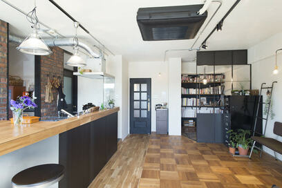 男の子の子育てに似合う、インダストリアルなリノベ空間