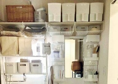 「洗面所」収納で暮らしが変わる。下着はたたまず投げ込むだけでOK