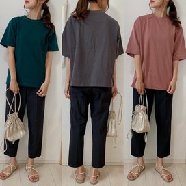 30代、40代の大人体型に。ユニクロの快適Tシャツ3つを徹底比較