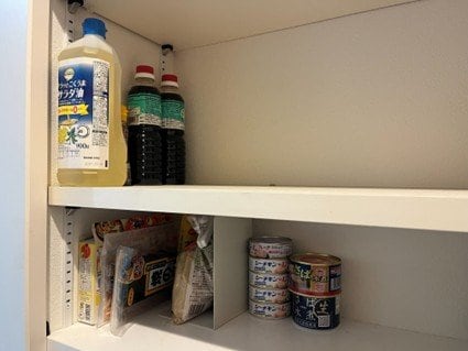 キッチンの棚