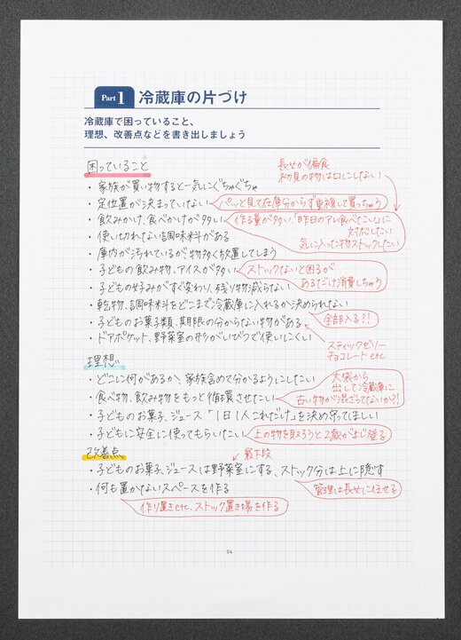 冷蔵庫の片付け