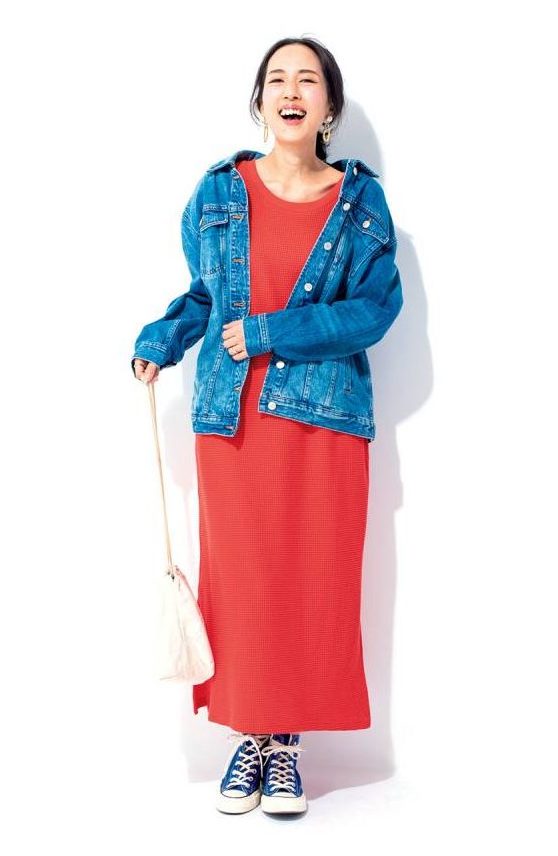 ワンピはGジャンでカジュアルに