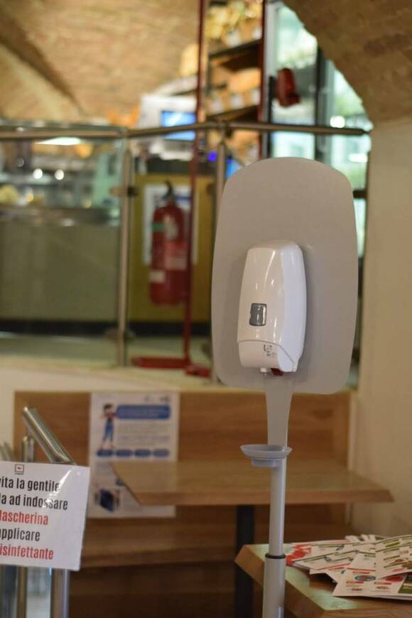 感染症対策の様子