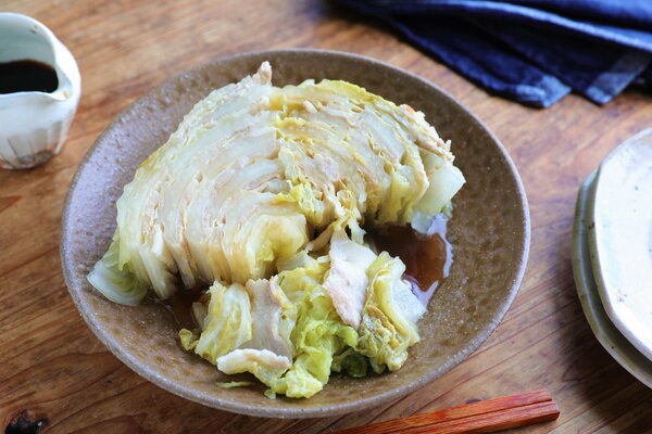 白菜と豚肉蒸し
