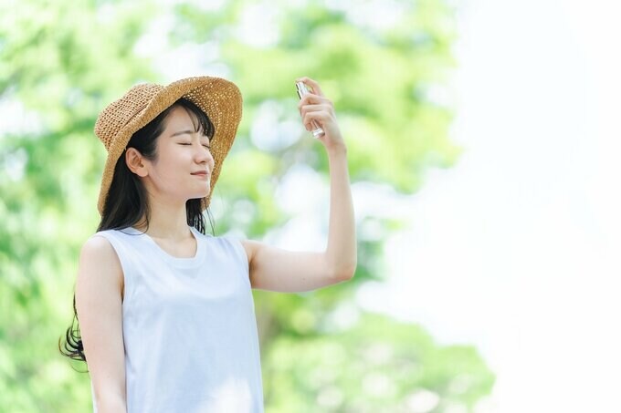 塗り直しにはスプレータイプの日焼け止めがおすすめ