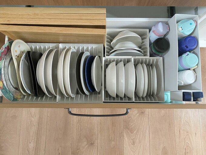 立てることを意識した収納