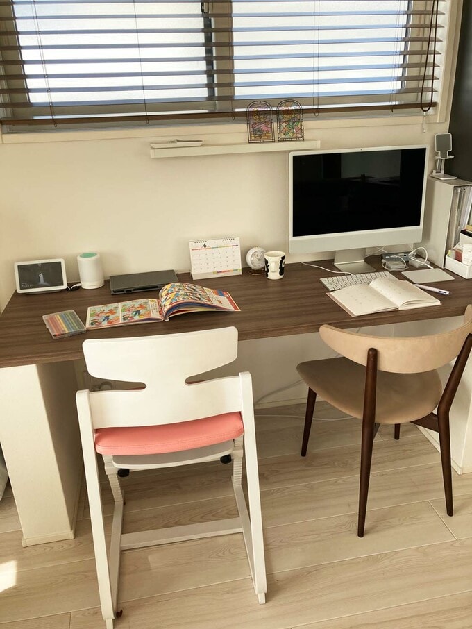 スタディースペースと兼用のワークスペース