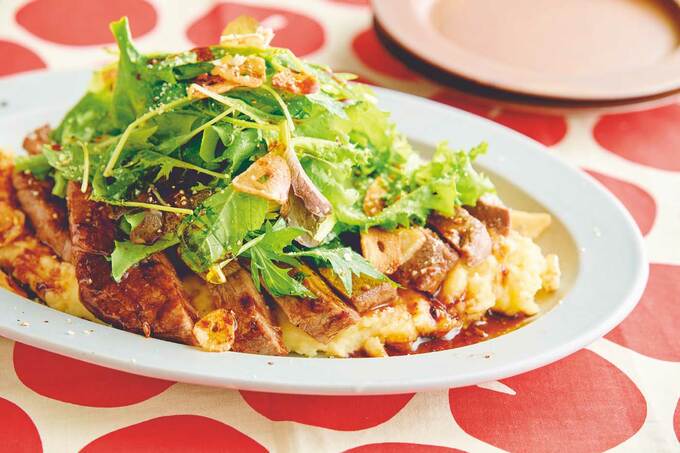 ガーリックステーキ サラダ仕立て